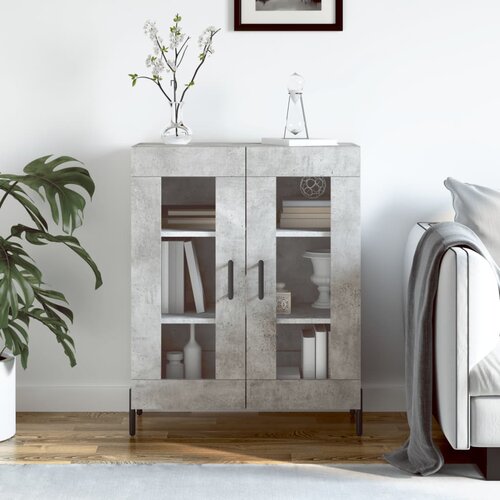 vidaXL Komoda siva boja betona 69 5x34x90 cm od konstruiranog drva Cijene