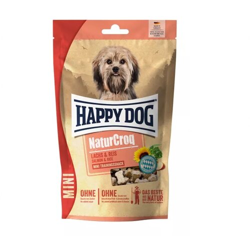 Happy Dog poslastica za pse mini snack naturcroq - losos 100g Slike