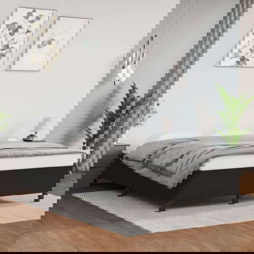 Posteljni okvir črn 140x190 cm umetno usnje, (20724380) Slike