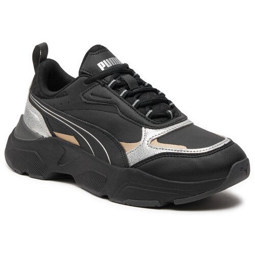 Puma Ženske patike Cassia Metallic Shine, Crne Cene