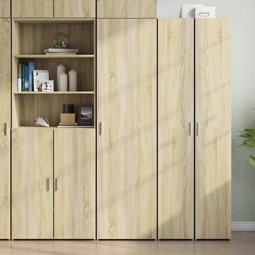 vidaXL Visoka omara sonoma hrast 50x42,5x185 cm inženirski les Cene