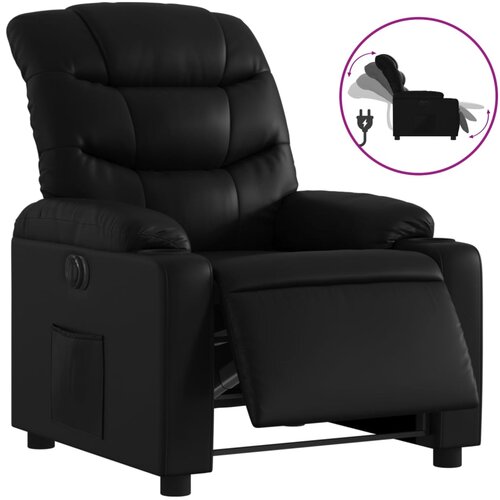 Maison Chic Električni naslanjač - Relax naslanjač črno umetno usnje, (22062203) Slike