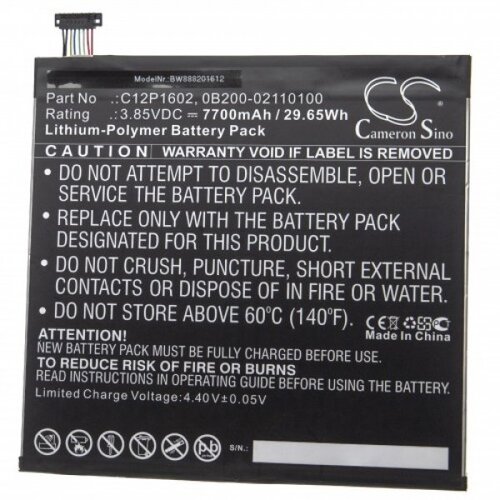 VHBW Baterija za Asus ZenPad 3S 10 / Z500KL, 7700 mAh Slike