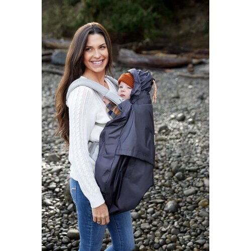 Ergobaby ki&amp;scaron;na za&amp;scaron;tita Rain &amp;amp; Wind Cover - Charcoal Slike