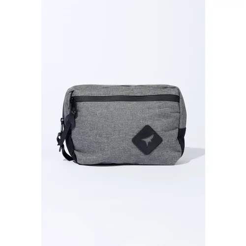 AC&Co / Altınyıldız Classics Men's Grey-Black Double Compartment Zippered Waist Bag