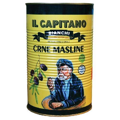 Il Capitano Crne masline sa košticom u limenci, 2.5kg Cene