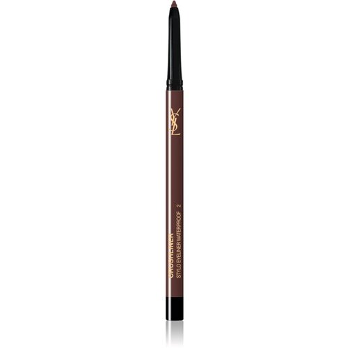 Yves Saint Laurent Crush Liner olovka za oči nijansa 02 Dark Brown Slike