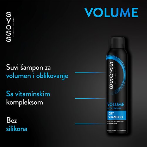 Syoss Volume Lift suhi &amp;scaron;ampon za volumen 200 ml Slike