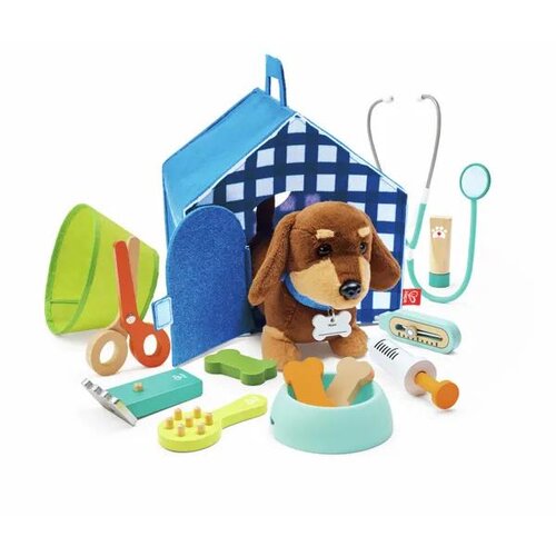 Hape Igrača Kit du petit v&amp;eacute;t&amp;eacute;rinaire z interaktivnimi orodji, (5000511813) Slike