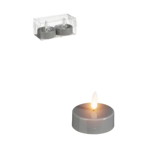 Dekordom novogodišnja dekoracija - led candle set 2pcs 1145634 - grey - edl ( 041439 ) Cene