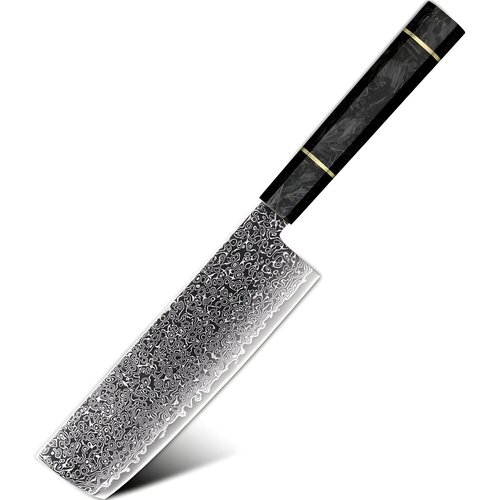  Damaskasti kuhinjski nož TS-37450 - Nakiri / Crna KP37450 Cene