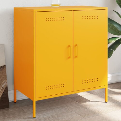 VidaXL Komoda boja senfa 68 x 39 x 79 cm čelični Slike