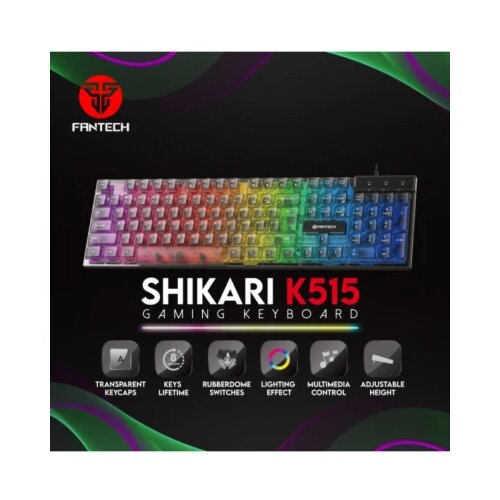 Fantech Tastatura USB K515 Shikari US crna Cene