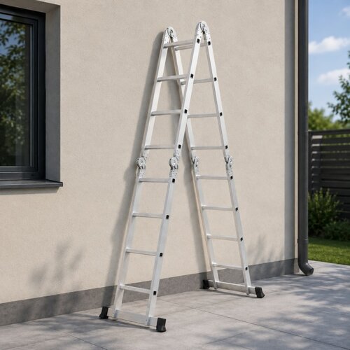 Norvel zglobne sklopive aluminijumske merdevine 4x4 stepenika do 4.85m ( KLK-LD-02 ) Cene