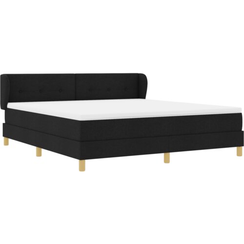 Box Spring Krevet s Madracem Crni 180x200 cm Tkanina Slike