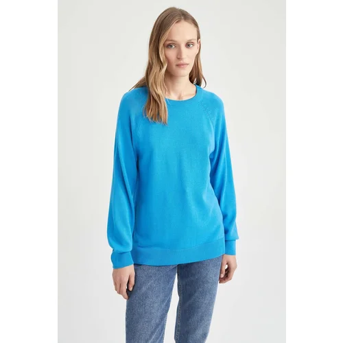 Defacto Relax Fit Crew Neck Basic Sweater