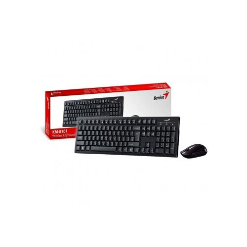 Genius KM-8101, bežična tipkovnica i miš, crna, 31340014406 Cene