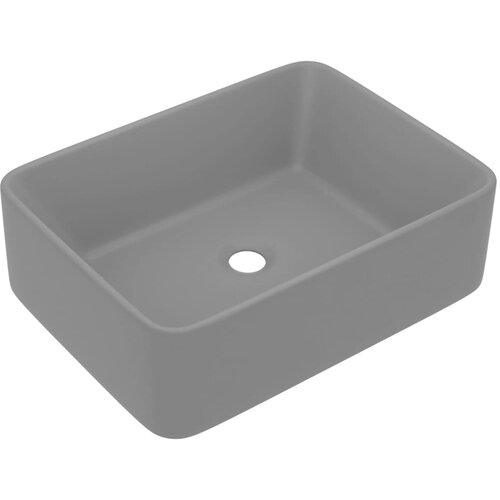 Maison Chic Razko&amp;scaron;en Umivalnik - Kopalna umivalnik - Lavabo mat svetlo siv 41x30x12 cm keramičen, (21684581) Slike