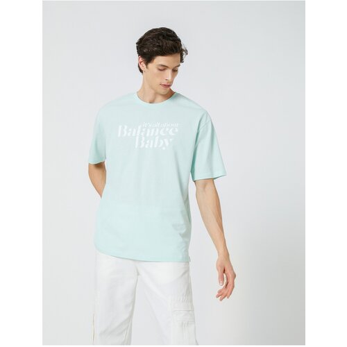 Koton T-Shirt - Green - Oversize Slike