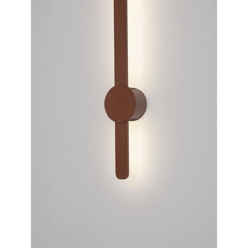 Nova Luce Rjava aluminijasta LED stenska svetilka Norei &amp;ndash; Slike