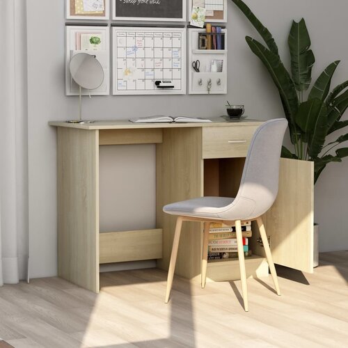 Radni stol boja hrasta sonome 100x50x76 cm konstruirano drvo Slike