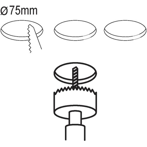Eglo Fueva 5 LED vgradna svetilka (2,7 W, Bele barve, Topla bela) Slike