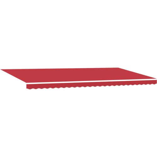 vidaXL Automatska uvlačiva tenda Crvena 600x350 cm, Zamjenski materijal za tenda za okvir 6x3.5 m Crvena Cijene