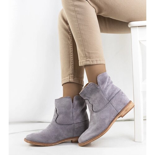 Gemre Gray ankle boots with hidden wedge Zoki Cijene
