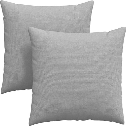 VidaXL jastučići za sofu 2 pcs siva 80 x 80 cm tkanina Slike