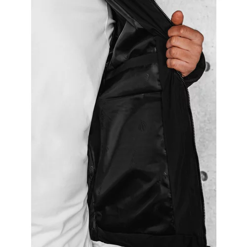 DStreet Men's Black Quilted Winter Jacket