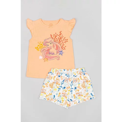 Zippy Dječja pamučna pidžama boja: narančasta, s uzorkom