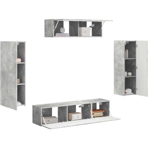 3 pcs Betonski sivi Slike