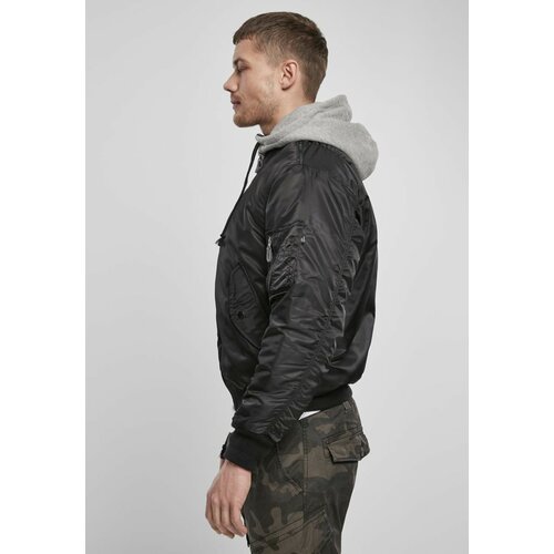 Urban Classics hooded MA1 bomber jacket blk/gry Cene