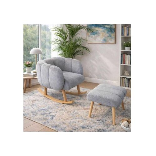 Atelier Del Sofa fotelja i tabure lotus grey Cene