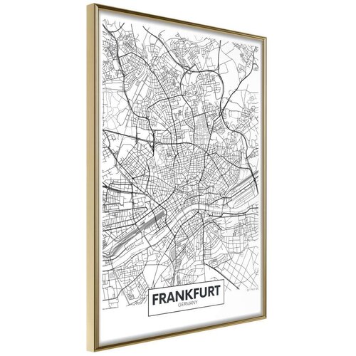  Poster - City map: Frankfurt 30x45 Cijene