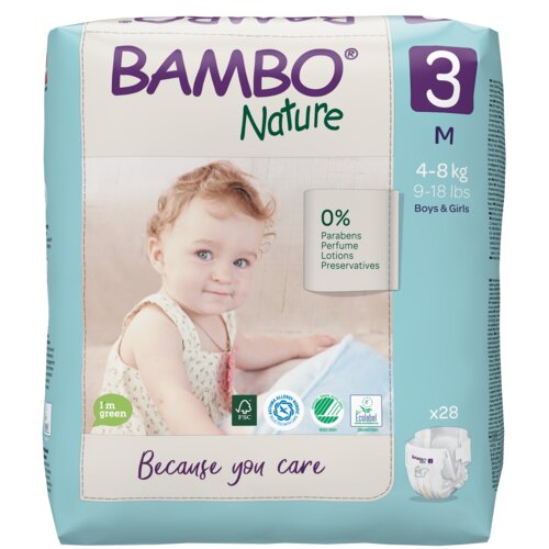 Bambo nature pelene - eco-friendly 3 (4-8 kg) 28 komada Slike