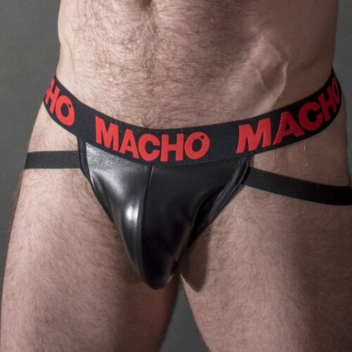 Macho MX25RC Jock Leather Red XL Slike