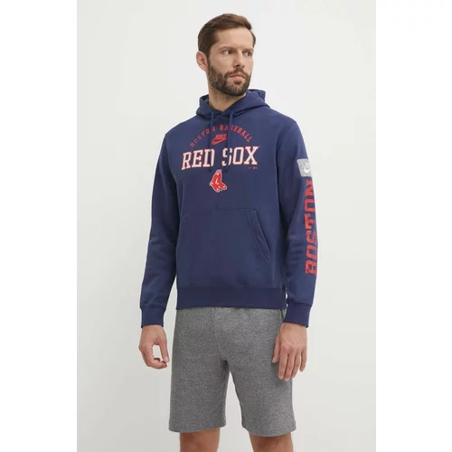 Nike Pulover Boston Red Sox moški, s kapuco