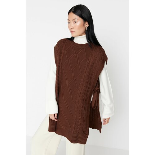 Trendyol Sweater - Brown - Relaxed fit Slike