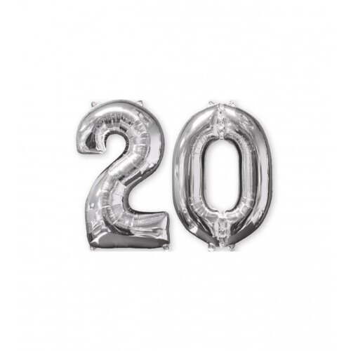 Amscan Balon srebreni broj 20 20" P56 3581501 Cijene
