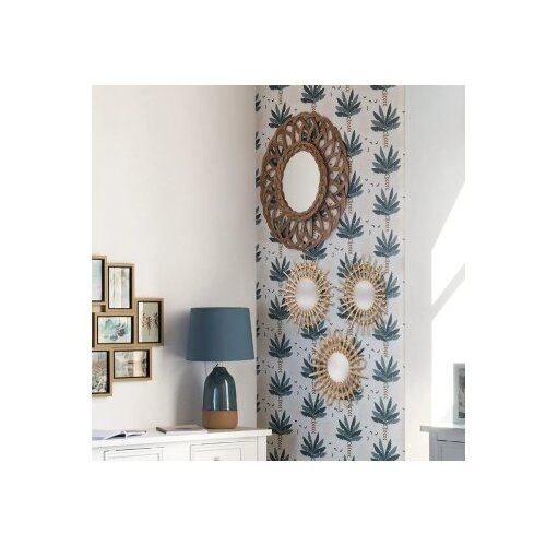  OGLEDALO SUN 27X3CM STAKLO/RATAN/MDF BEŽ SET 3/1 Slike