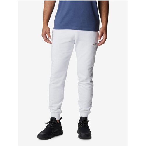 Columbia White Men's Sweatpants CSC Logo - Men Slike