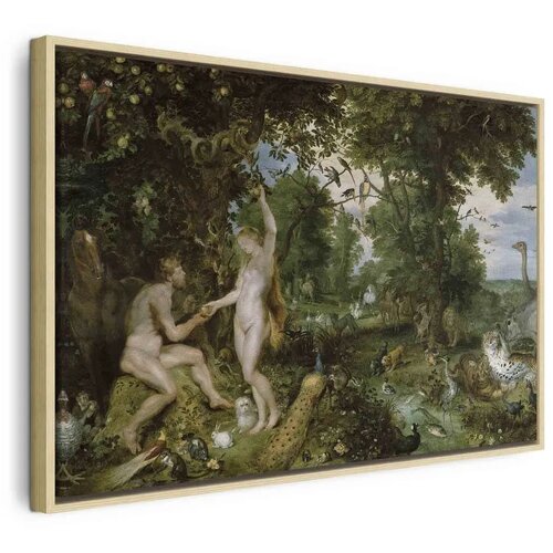  Slika - Peter Paul Rubens &ndash; The Garden of Eden with the Fall of Man 90x60 U prirodnom drvenom okviru Cijene