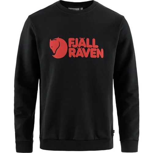 Fjällräven Logo Sweater M Black S Pulover na prostem