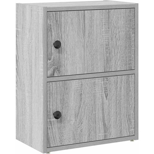 Maison Chic Knjižna omara - Knjižni regal siva sonoma 40x24x52 cm inženirski les, (21724845) Slike