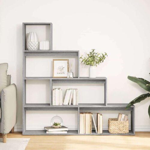 VidaXL Pregrada/regal za knjige 4razina sonoma 143,5x29x143,5cm drveni Slike