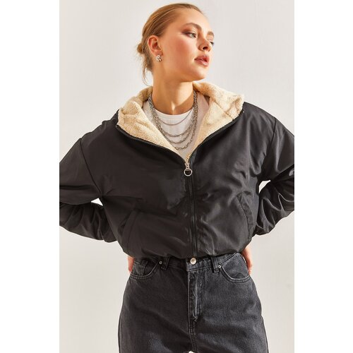 Bianco Lucci Women's Plush Hooded Coat Cene