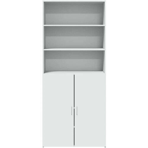 VidaXL Visoka komoda bijela 80 x 42,5 x 185 cm od konstruiranog drva Slike