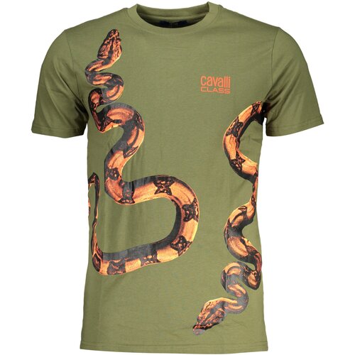 Cavalli Class GREEN MEN&#39;S SHORT SLEEVED T-SHIRT Cene