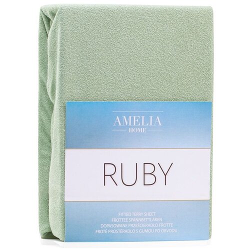 AmeliaHome Plahta s gumom 160-180x200 cm, maslinasta Cene
